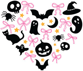 Halloween Spooky Heart Coquette