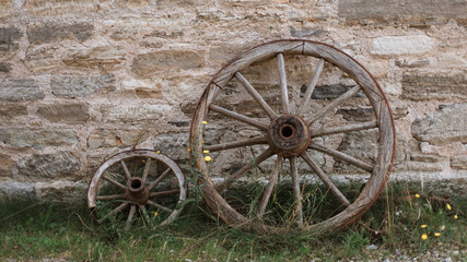 Fototapeta premium woodworking, old wood grinding tools