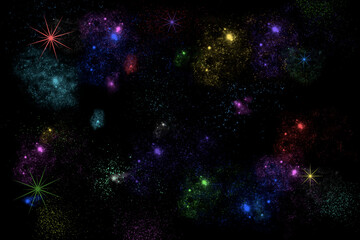 Infinite space background with nebula and stars. This image elements furnished by NASA.
