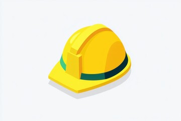 Industrial Safety Helmet Isometric View