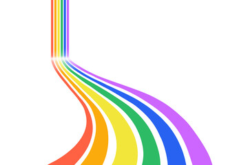 Rainbow colourful wavy abstract colorful background