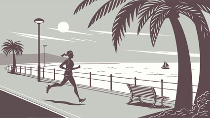 Obraz premium Beach run