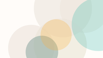 Abstract background with overlapping circles isolated on white background