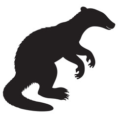 Editable Mongoose Shape Vector for Educational Printables