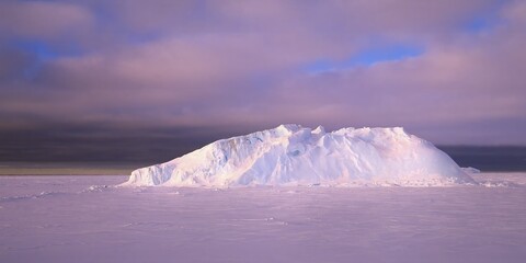 Icebergs at Riiser-Larsen Ice Shelf, Queen Maud Land Coast, Weddell Sea, Antarctica
