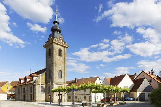 Trinity Church Lichtenau, Markt Lichtenau, Martin-Luther-Platz, Ansbach County, Central Franconia, Franconia Bavaria, Germany
