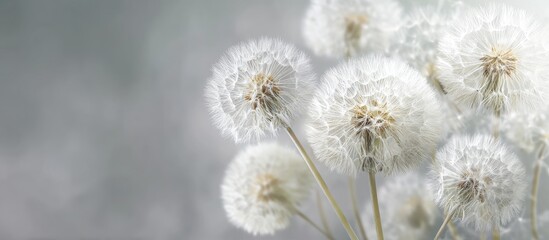 Obraz premium Delicate dandelions in soft light