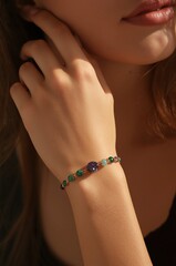 Elegant gemstone feng shui bracelet for wealth and fortune
