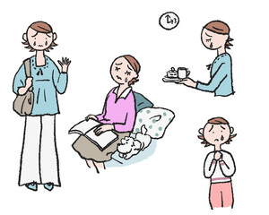 涙を流して悲しむ女性