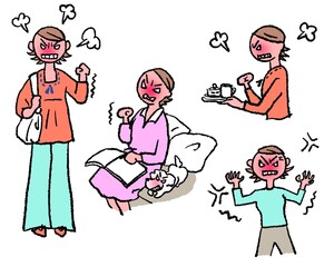 怒り心頭で激怒する女性