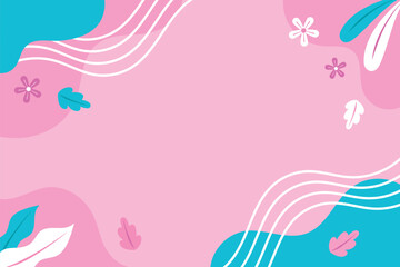 Pink wavy abstract illustration beautiful concept