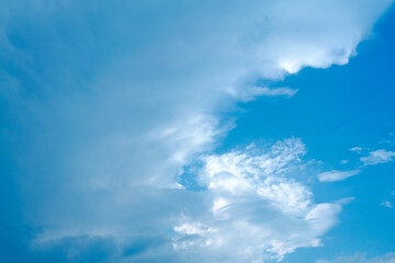 Blue sky with clouds