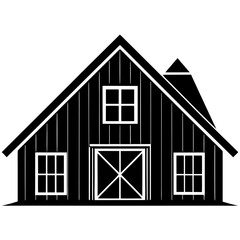 vector illustration of a front view of a house