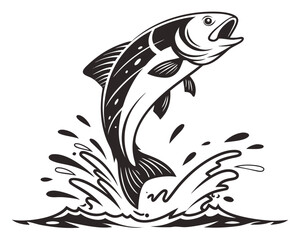 black and white fishes