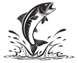 black and white fish