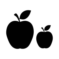Apple fruit vector illustration, healthy eating, apple icon, apple silhouette, food design graphic