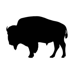 Download this bison silhouette vector image for free in svg format for your graphic designs needs