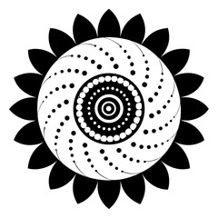 abstract floral design