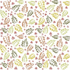 seamless pattern with leaves