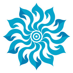 vector illustration of an abstract flower