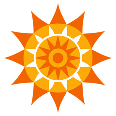abstract sun vector illustration
