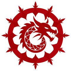 red dragon vector illustration