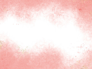 Fototapeta premium Pastel Pink watercolor abstract background. wedding invitation designs or card templates for greetings or invitations on valentines Day. watercolor paint brush glitter gold for wedding elements.