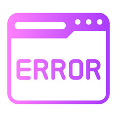 error message gradient icon