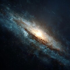 Fototapeta premium SFONDO DELLA GALASSIA DI ANDROMEDA: RENDERING DIGITALE