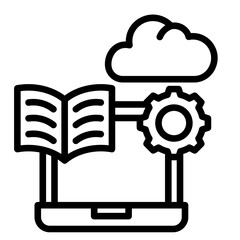 Data Library  Icon Element For Design