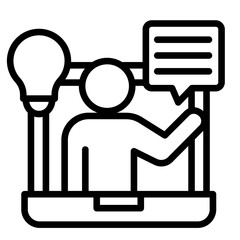 Online Class  Icon Element For Design