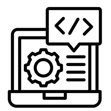 Coding  Icon Element For Design