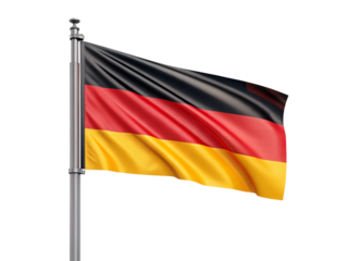 german flag isolated on white background 