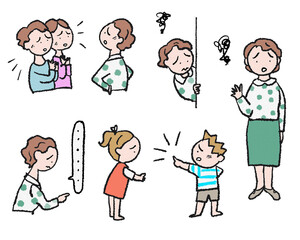 不満を語る親子の日常