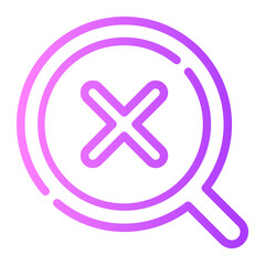 Fototapeta premium magnifier gradient icon