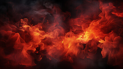 Fiery Flames and Smoke