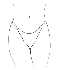 body of a young woman