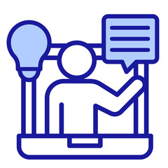 Online Class  Icon Element For Design