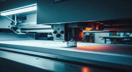 Industrial Laser Cutting Machine in Action