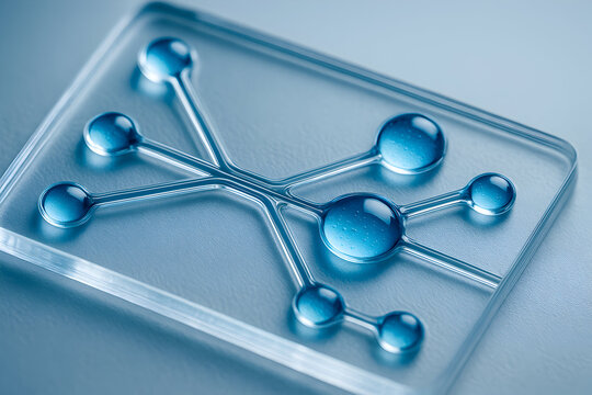 Microfluidic Droplet Chip / Lab-on-a-Chip Network