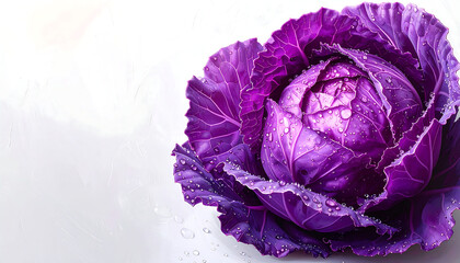 A purple cabbage