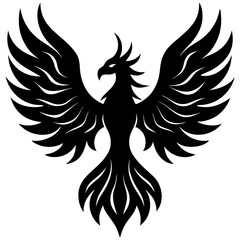 Fototapeta premium eagle with wings vector illustration 