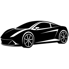 Naklejka premium sport car vector illustration on white background