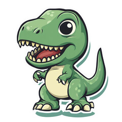 Fototapeta premium Cute Tyrannosaurus Rex Mascot Logo
