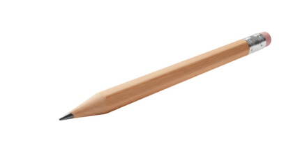 Wood pencil floats against black. Useful for stationery product shots, school presentations, or education posters.