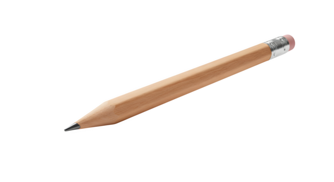 Wood pencil floats against black. Useful for stationery product shots, school presentations, or education posters. - Powered by Adobe