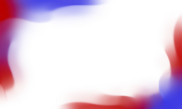 Abstract Color Wave Gradient with Red and Blue Glitch Effect