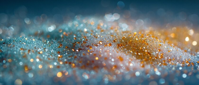 BRILLANTINI AZZURRI E ARANCIONI PALLIDO, TEXTURE SCINTILLANTE