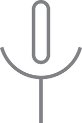 Sound Mic Icon | Microphone Audio Recording Symbol Vector
