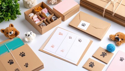 Creative Dog Themed Craft Supplies And Packaging